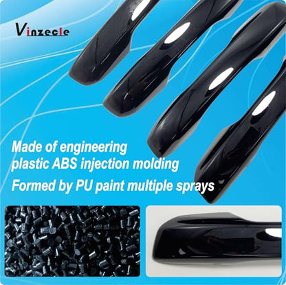 Snap-on Car Door Exterior Handle Protection Cover Compatible with Civic/Accord/CR-V/HR-V 2023-2025- Glossy Black