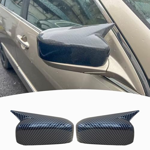 Side Mirror Cover,for 7TH Honda Accord 2003 2004 2005 2006 2007, Carbon Fiber Side Rear Mirror Covers Body Kit Accessories for Cars（Without Turn Signal Cutout） - color: carbon fiber, size: For 2003-2007 Honda Accord without turn signals