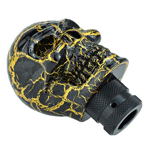 Arenbel Skeleton Car Racing Shift Stick Speed Grip Knob Skull Gear Lever Shifter Handle Fit Most Manual Auto Transmissions, Black Pattern - color: Black