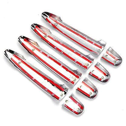 Dreamseek 8Pcs 4 Door Handle Cover Compatible with Toyota Highlander 2008-2013, Camry 2007-2011, Avalon Sienna 4Runner Tacoma Lexus GX470 RX350 GS350 Exterior ABS Molding Trim (Chrome Plated) - size: Door Handle Cover