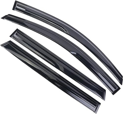 Tape-On Window Visors Deflectors Rain Guards 4 Piece Set ‎Compatible with 2008-2016 Dodge Journey 94072 - size: 2008-2016 Dodge Journey