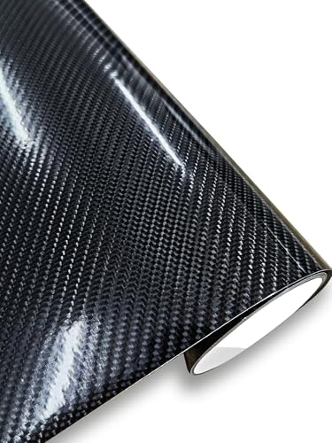 3ft x 5ft 3D Carbon Fiber Car Vinyl Wrap Roll, Durable Easy Application Automotive Wrapping Film for Car Body Protection (Carbon Fiber Black) - color: Carbon Fiber Black, size: 3ft x 5ft