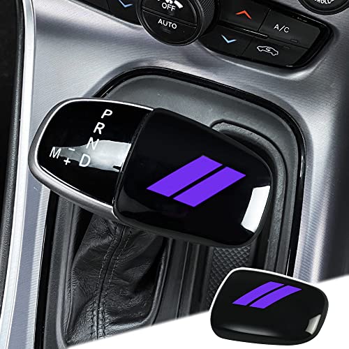 auovo Gear Shift Knob Trim for Charger Accessories Challenger 2015-2023 / Durango 2016-2024 ABS Interior Decoration Gear Shifter Cover (Purple) - color: Purple