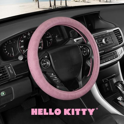 Sanrio Hello Kitty Car Trunk Organizer, Steering Wheel Cover, Air Freshener & Refill – Cute, Collapsible, Heavy-Duty Storage & Car Accessories for Groceries, Tools, Travel – 12.5"L x 12.5"W x 9"H - style: Pack Hello Kitty