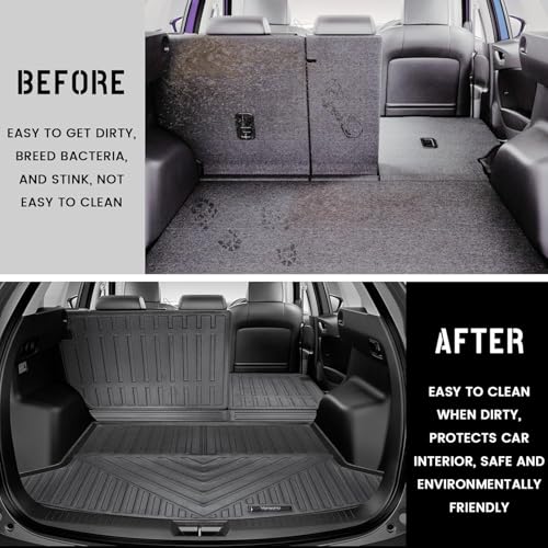 Vanseno Compatible for 2013-2016 Mazda CX-5 Cargo Liner Cargo Mats All Weather Protection Trunk Mats for 2013 2014 2015 2016 Mazda CX5 Accessories - color: Fit 2013-2016 Mazda CX-5