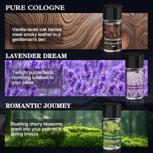 Car Air Freshener Refill, Car Air Freshener Vent Clip Special Refill, 5 Scents, 10 Bottles (Excluding Machine) - style: 10 Bottle Refills