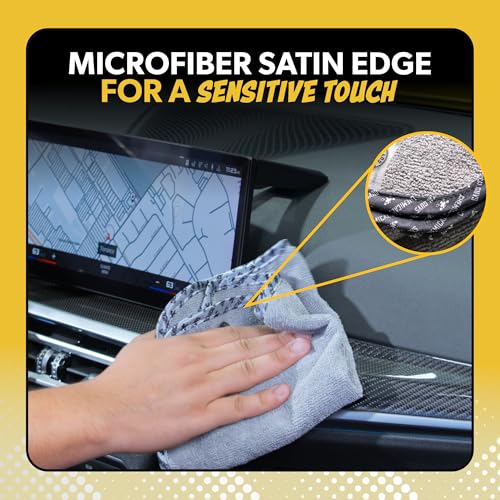 Chemical Guys AllSwipe Multi-Purpose Microfiber Towels for Cars Microfiber Cleaning Cloth Gray Drying Towels Car Detailing for Wash Interior and Glass, 14 x 12 Inch - 9 Pack - size: 9 Pack