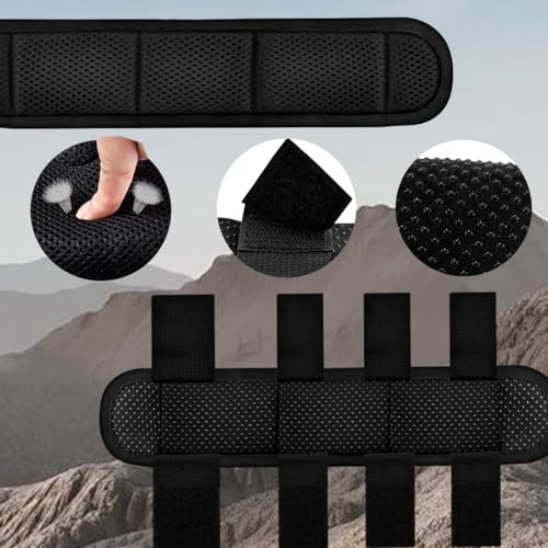 ZINMARK 2Pcs Ultra-Thick Shoulder Pad Cushions for Laptop Bags,Messenger Bags,Briefcases,Luggage, Tool Bags,Travel Bags etc - color: Black