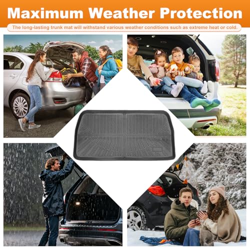 Trunk Liner for 2011-2017 Honda Odyssey 3D Custom Fit All-Weather TPE Material Waterproof Car Cargo Liner Mat, Black - color: 2011-2017 Honda Odyssey
