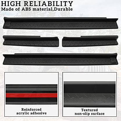 Door Sill Guards Protectors for Jeep Wrangler JK Unlimited JKU 2007-2018, Front Rear Door Entry Guards Protectors Scuff Plate Kit for Jeep Wrangler JK 2007-2018 Accessories (4PCS)