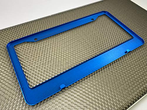 Special Edition Anodized Aluminum CAR License Plate Frames - Blue - color: Blue