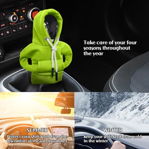 vvag Gear Shift Hoodie, Dutch Fleece, Green, Universal Fit (16.54 x 4.53 inches), Hardware Handle Accessory - color: Green
