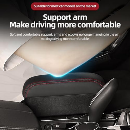 JEYODA Car Armrest Box with Cup Holder Car Central Liftable Armres Storage Organizer Box Arm Rest，Car Seat Gap Filler Organizer (Brwon) - color: Brwon