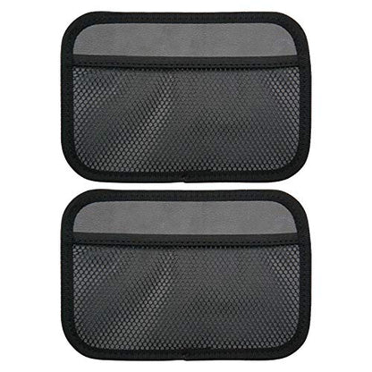 INNOLIFE Car Net Pocket Side Clutter Scattered Storage Phone Holder Strong Paste Organizer 8"x5.75"(2pcs L) - size: 2 Large
