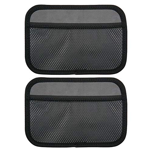 INNOLIFE Car Net Pocket Side Clutter Scattered Storage Phone Holder Strong Paste Organizer 8"x5.75"(2pcs L) - size: 2 Large