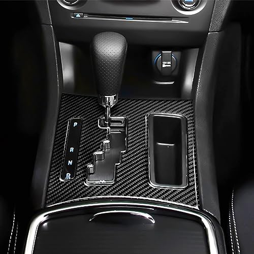 Car Gear Shift Panel Decals for 2011-2014 Chrysler 300 / 300C / 300S / Limited/Base Accessories Carbon Fiber Interior Stickers - color: Gear Shift 2011-2014, B