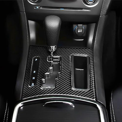 Car Gear Shift Panel Decals for 2011-2014 Chrysler 300 / 300C / 300S / Limited/Base Accessories Carbon Fiber Interior Stickers - color: Gear Shift 2011-2014, B