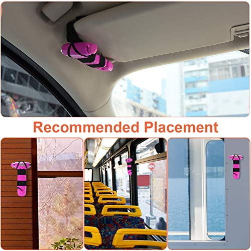 THINKWORK Car Safety Hammer Gift for Women, Three-in-One Tool with Window Breaker and Seat Belt Cutter, Safety Emergency Car Escape Tool for Family, Children. - color: Pink