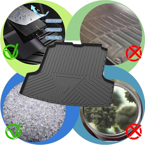 Trunk Mat Compatible with 2019-2026 Nissan Altima Cargo Liner TPE Waterproof Cargo Mat Replacement for 2021 2022 2023 2024 2025 2026 Altima Accessories - style: 9) for Nissan Altima 2019-2025 Cargo Liner