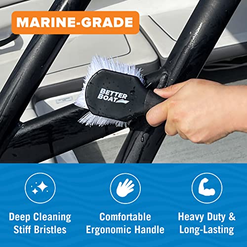 Stiff Hand Scrub Brush, Short Handle Heavy Duty Tire and Wheel Cleaning Tool, Outdoor Boat Scrubber with Handle, Carpet Cleaner, All-Purpose Cleaning Brush - style: Short Handle