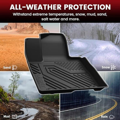 LASFIT Floor Mats & Cargo Mat with Seatback for Hyundai Tucson Gas 2026 2025 2024 2023 2022 SEL/SEL Convenience/SE/XRT, All Weather TPE Car Mats Custom Fit Tucson 2022-2026 Floor Liners & Trunk Mat - size: 2)For Hyundai Tucson | 2022-2026 | Gas