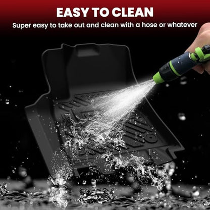 LASFIT Floor Mats for Jeep Cherokee 2026 Hybrid, All Weather TPE Custom Fit Car Mats Floor Liners Rear Backrest Mat Trunk Seatback Cargo Liner, Black - style: Cherokee 26+