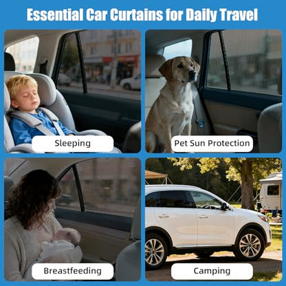 Car Window Shades for 2015-2020 Kia Sorento - Rear Side Window Sun Shade for Baby, Breathable Mesh Car Privacy Window Covers, UV Protection and Heat Insulation for Road Trips, Napping, Camping - size: Sorento(2015-2020)R-2PCS