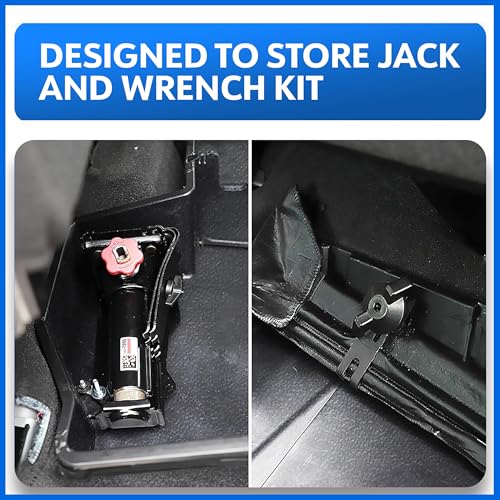 Tyger Auto Rear Under Seat Storage Box Compatible with 2019-2026 Chevy Silverado GMC Sierra 1500; 2020-2026 2500 3500HD Double & Crew Cab, Custom-Fit Cargo Organizer Console | TG-CB5C8838
