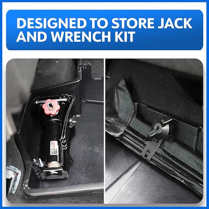 Tyger Auto Rear Under Seat Storage Box Compatible with 2019-2026 Chevy Silverado GMC Sierra 1500; 2020-2026 2500 3500HD Double & Crew Cab, Custom-Fit Cargo Organizer Console | TG-CB5C8838
