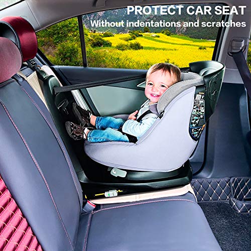 Meolsaek Car Seat Protector, Non-Slip Backing Will Not Leave Imprint, Waterproof Thicker Car Seat Cover for SUV, Sedan, Truck, Leather Car Seat Cushion (Ochre) - color: Ochre
