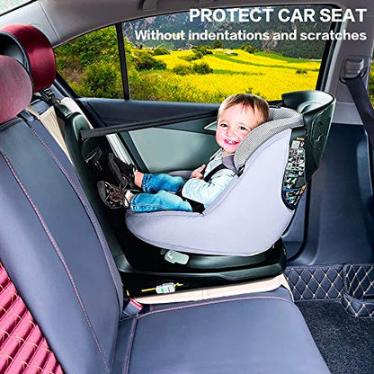 Meolsaek Car Seat Protector, Non-Slip Backing Will Not Leave Imprint, Waterproof Thicker Car Seat Cover for SUV, Sedan, Truck, Leather Car Seat Cushion (Ochre) - color: Ochre