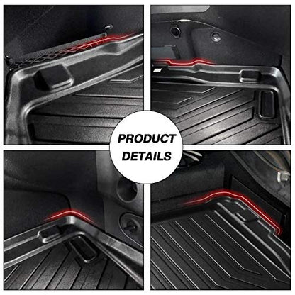 KUST Custom Fit Trunk Mat for 2020-2025 2026 Toyota GR Supra Accessories Cargo Liner All Weather Trunk Floor Mat Black TPE - style: GR Supra 2020-2026 │ Trunk Mat