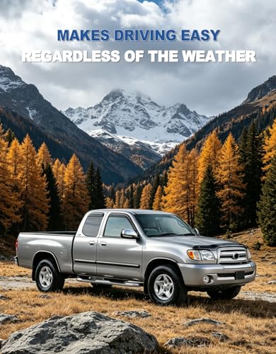 Out-Channel Window Rain Guards Fit for Toyota Tundra Extended Cab 2000-2006, Extra Durable Window Visors Vent Visors Vent Shades Wind Deflector Dark Smoke Car Tape-on with Thicker 4PCS - size: Fit for 2000-2006 Toyota Tundra Extended Cab
