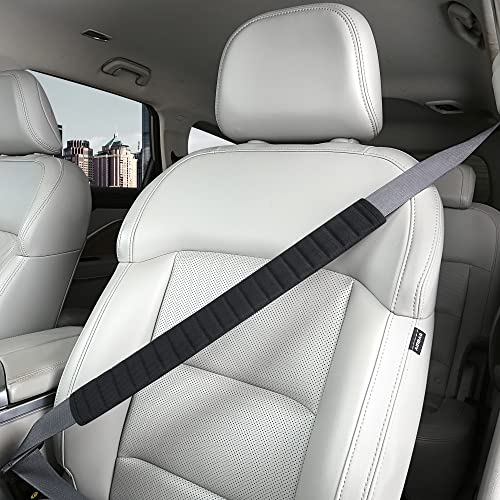 HighnessHwoo Car Seatbelt Covers Cushion Shoulder Pads Protector Sleeve for Adults, Auto Extra Long Seat Belt Strap Cover Decorations for Women, Kids, Honda, Trucks Accessories, 1pc, 19.5in, Black - color: Black, size: 19.5in - 1pc