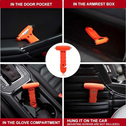 MOTORBUDDY Seatbelt Cutter and Window Breaker for Cars,Glass Breaker,Auto Escape Safety Hammer Tool Under Water,Emergency Car Safety Accessories,Truck，Vehicle - color: Red (1 Pack)