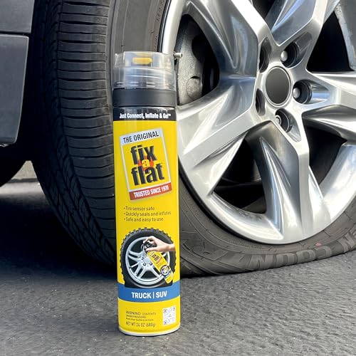 Fix-A-Flat S60369 Aerosol Emergency Flat Tire Repair and Inflator, for X-Large Tires, Eco-Friendly Formula, Universal Fit for All Cars, Trucks and SUVs, 24 oz. (Pack of 1) - size: 24oz