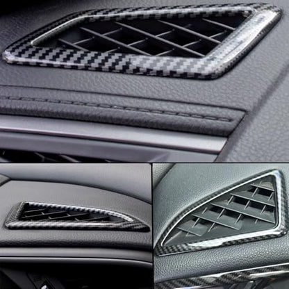 Car Air Outlet Vent Cover Trim Decals Compatible with Honda Civic Accessories 10th Gen 2016 2017 2018 2019 2020 2021 ABS Carbon Fiber Style Interior(2 PCS) - color: Air Outlet Vent Cover