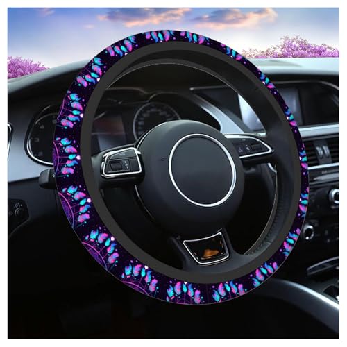 Swono Dream Catcher Feathers Steering Wheel Covers 15" Inch American Dream Catcher Feathers Universal Fit Most Car Sedans SUVs Comfort Grip Comfortable Neoprene Breathable Steering Wheel Protector - color: multi-062