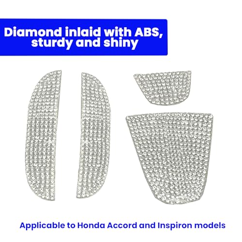 Bling Crystal Car Front Emblem Cover Sticker Compatible with Honda 10th Gen Civic Sedan 2022 2021 2020 2019 2018 (car Front Logo) - color: Car Front Logo