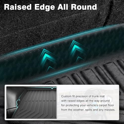 Mixsuper Cargo Liner for Chevrolet Blazer 2019-2024 2025 2026, Trunk Mat for Chevy Blazer Accessories All Weather Cargo Mat Rear Trunk Liner Black - size: Cargo Liner for Chevy Blazer 2019-2025