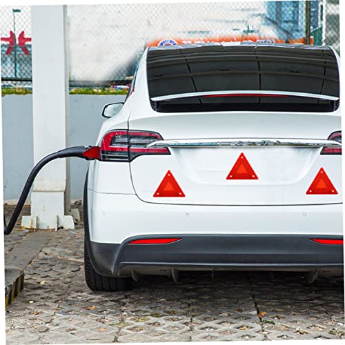 6pcs Vehicle Triangle Reflectors Slow Moving Vehicle Triangle Roadside Reflective Warning Signs Car Kit