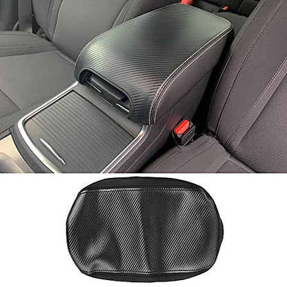 LEXLEY Armrest Box Cover Center Console Pad Waterproof Anti-Scratch Leather Protector Covers For Dodge Charger 2011-2023/Chrysler 300 2015-2022-Carbon fiber - color: Carbon fiber