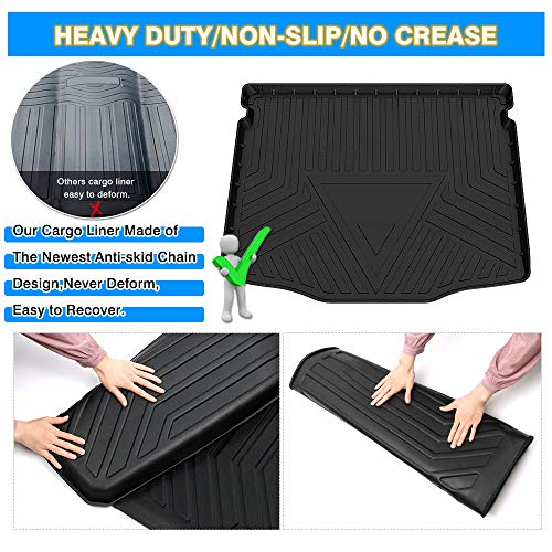 Escape Cargo Liner - Trunk Mat for Ford Escape 2020-2025 2026, All Weather Cargo Mat for Escape Accessories, Heavy Duty Car Mats, Car Accessories - size: 3)Ford Escape 2020-2025