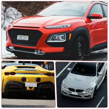 Bubble License Plate Cover 2 Pack, Clear License Plate Protector 12.24 * 6.22’’ Universal, Plate Cover for Car Transparent Colorless Plastic, Car Plate Cover Front/Rear with Screw Washer Nut - style: Style B