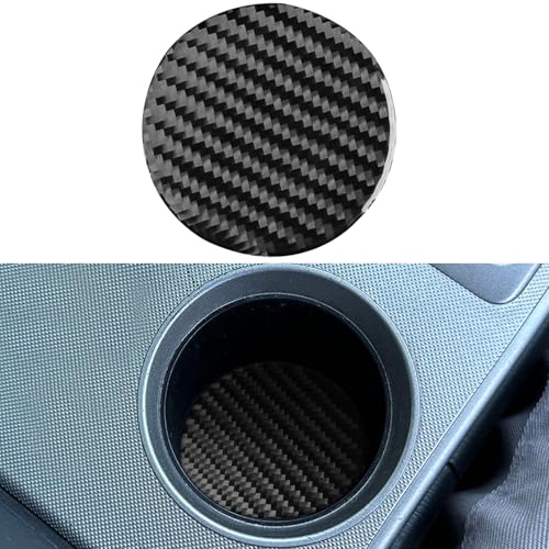 NVCNX Real Premium Carbon Fiber for Toyota 2nd Gen Tacoma Accessories 2005-2015 2006 2007 2008 2009 2010 2011 2012 2013 2014 Center Console Cup Holder Insert Mat Cover Interior Trim Sticker Decal 1PC - color: Console Cup Holder Insert Mat Trim - for 2005-