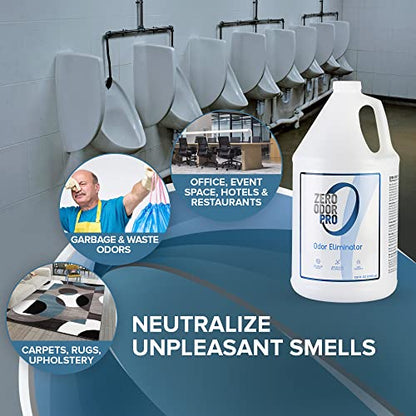 Zero Odor Pro Commercial Strength Odor Eliminator, Room Deodorizer and Air Freshener, Refill, 128 oz - size: 128 Fl Oz (Pack of 1)