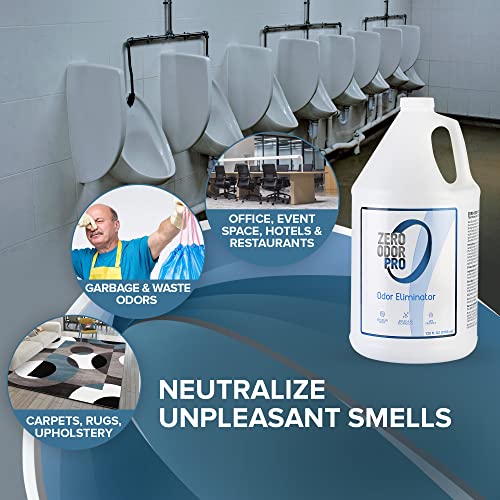 Zero Odor Pro Commercial Strength Odor Eliminator, Room Deodorizer and Air Freshener, Refill, 128 oz - size: 128 Fl Oz (Pack of 1)