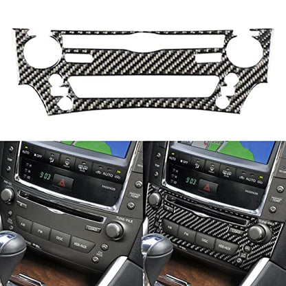 NVCNX Real Premium Carbon Fiber for Lexus IS250 is 250 IS350 2006-2013 2007 2008 2009 2010 2011 2012 / IS250C IS350C 2010-2015 Accessories Car Dash Multimedia Button Panel Cover Interior Trim 1PC - color: CD Panel
