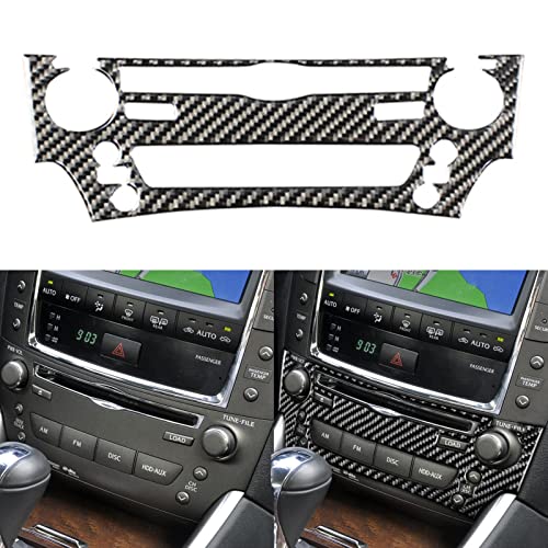 NVCNX Real Premium Carbon Fiber for Lexus IS250 is 250 IS350 2006-2013 2007 2008 2009 2010 2011 2012 / IS250C IS350C 2010-2015 Accessories Car Dash Multimedia Button Panel Cover Interior Trim 1PC - color: CD Panel