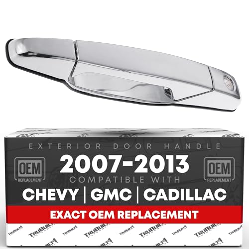 Exterior Front Driver Door Handle - Compatible with 2007-2013 Chevrolet Avalanche, 07-14 Silverado 1500, 2500, 3500, Suburban, Tahoe; 07-14 GMC Sierra 1500, 2500, 3500, Yukon XL - OEM 22738721, 80546 - size: Front Left Driver Side